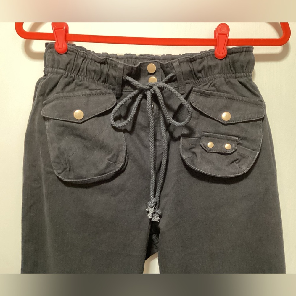 Blue Velvet Black Cargo Jogger Pants - Picture 2 of 5